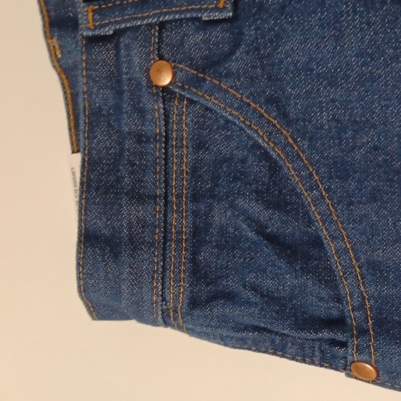 NWT Wrangler Men's 13MWZ Cowboy Cut Original Fit Pro Rodeo Blue Denim Jeans - Picture 5 of 13